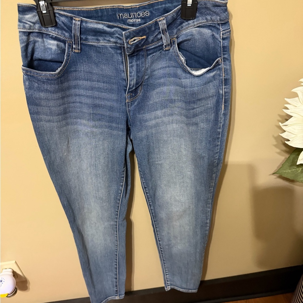 Maurices Mid-Wash Ankle Jeans